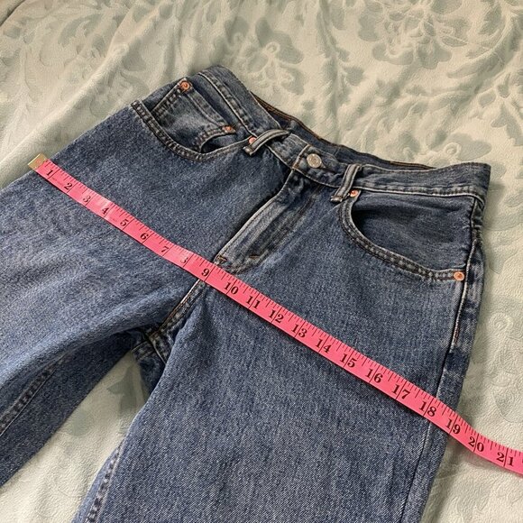Levi’s 516 Jeans Womens 28 Jeans Altered Blue Slim Straight Classic 5 Pocket - Picture 9 of 9